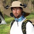 thumbnail image 2 of Sun Hats for Men Women with 4 Solar Fans Wide Brim Fans Fishing Hat Water Resistant Breathable Mesh Outdoor Fishing Hiking Camping Hat with Adjustable Chin Strap, 2 of 7