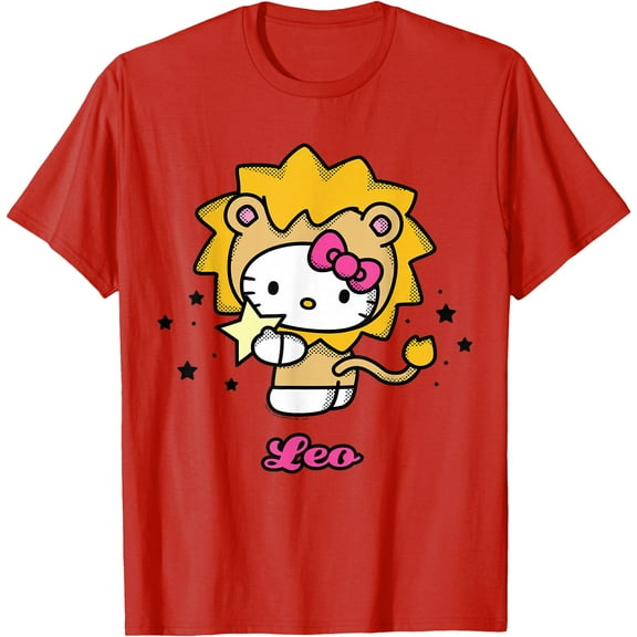 Hello Kitty Birthday Zodiac Leo DTG Print Unisex T-Shirt