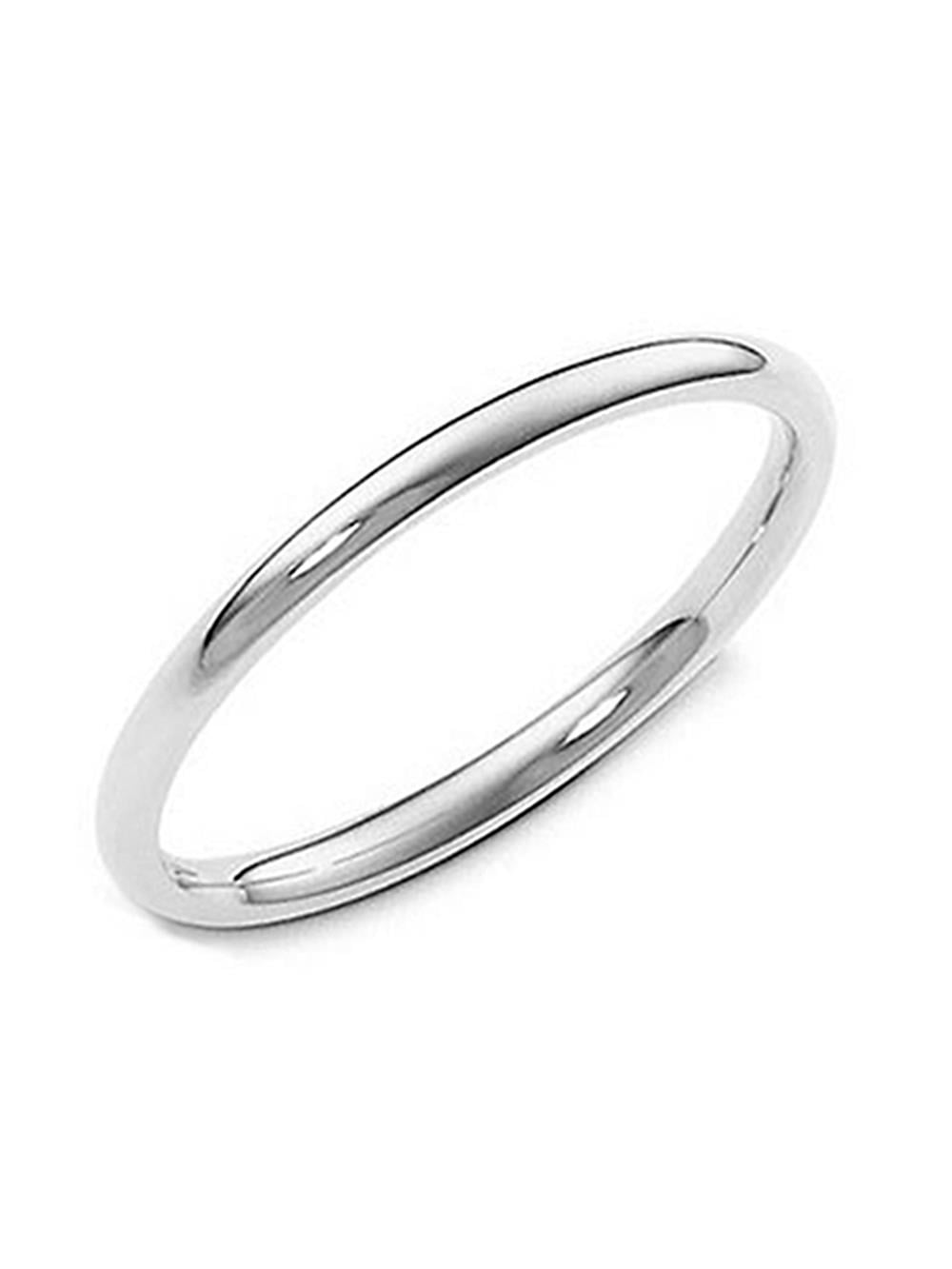 Wedding Bands Classic Bands Domed Bands Sterling Silver 3mm Comfort Fit Band Size 8.5