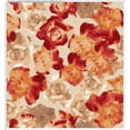 thumbnail image 2 of Woven Rose Fabric by the Yard - Large Floral Print Chiffon for Dressmaking Sewing (ROYAL/TURQ/AQUA, HalfaYard), 2 of 6