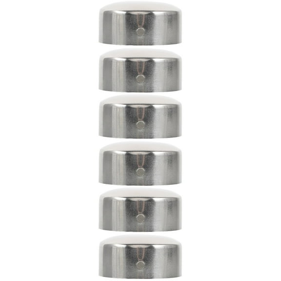 6 Pcs Steel Chair Leg Caps Metal Furniture Glide Covers End Caps for Chair Legs and Handrails