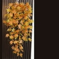 thumbnail image 2 of Fall Decor Maple Wall Hanging Rattan Christmas Artificial Plant Wedding Home Prop Decoration, 2 of 6