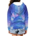 thumbnail image 4 of Uourmeti Galaxy Cartoon Axolotl Dolphin Youth Athletic Sweatshirt Zip Up Hooded Long Sleeve with Pockets Sports Jacket for Gym Size 14-16, 4 of 7