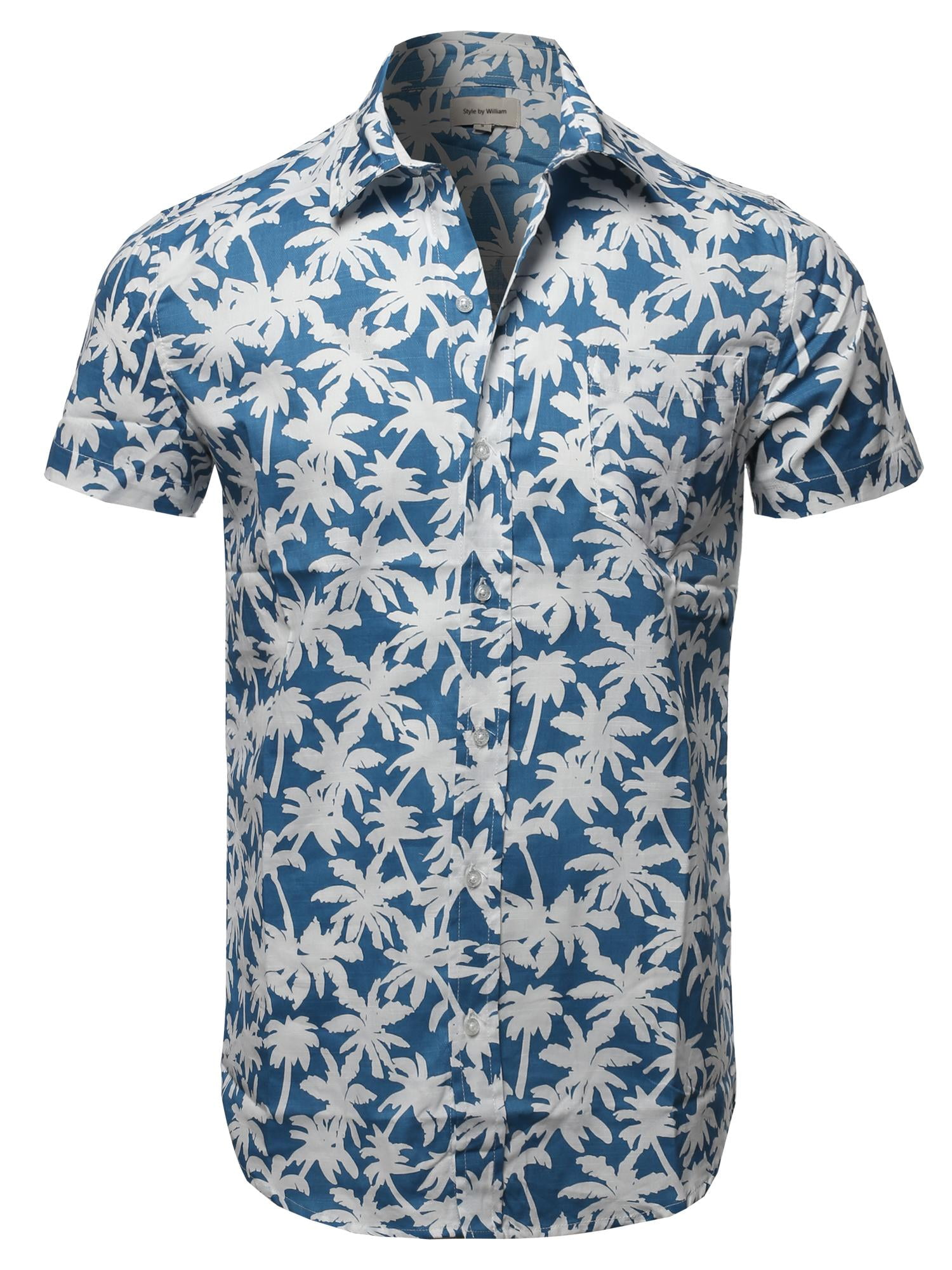 FashionOutfit - FashionOutfit Men's Casual Cotton Patterned Button Down 