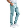 thumbnail image 2 of Fashion Men's Casual Button Open Straight Solid Color Trousers For Style, 2 of 5