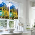 thumbnail image 2 of LALILO Kitchen Curtains and Valances Set of 3 36" Lake Two Window Treatment Tiers for Window Decor, 2 of 5
