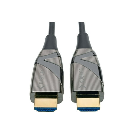 Tripp Lite High-Speed HDMI Cable HDMI Fiber AOC 4K@60Hz Black M/M 100M - HDMI cable - HDMI (M) to HDMI (M) - 328 ft - hybrid copper/fiber optic - black - 4K support, Active Optical Cable