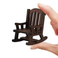 thumbnail image 1 of Miniature Doll Furniture Wooden DIY Table Chair Set Pretend Play Toy for Kids Assembly Craft Project Educational Wooden Desk, 1 of 3