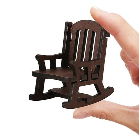 Miniature Doll Furniture Wooden DIY Table Chair Set Pretend Play Toy for Kids Assembly Craft Project Educational Wooden Desk