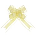 thumbnail image 1 of Unique Bargains 10pcs 9 Inch Extra Large Pull Bow Gift Wrapping Big Organza Bows Ribbon Yellow for Wedding Baskets Presents, 1 of 6