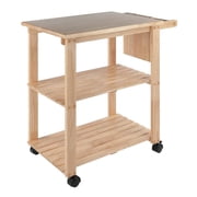 Winsome Wood Mario Kitchen Utility Cart, Natural Finish