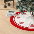 thumbnail image 4 of Knitted Christmas Tree Skirt with Snowflake Design - 120cm Decorative Supplies for Tree, 4 of 6
