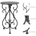 thumbnail image 5 of Metal Plant Stand, Heavy Duty Flower Pot Stand 17" Tall, Single Planter Holder for Indoor, Outdoor, Garden, Patio, Porch, Balcony, Home Decor, Black, 5 of 8