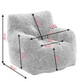 thumbnail image 5 of Bean Bag Chairs, Soft Memory Sponge Lazy Chair with Cotton Linen Fabric for Adults and Kids, Modern Accent Comfy Leisure Sofa Chair for Living Room, Bedrooms, 5 of 5