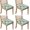 Light Green Christmas, variant on Light Green Christmas Tree and Snow Seat Covers for Dining Room Chairs Set Of 4,Stretch Printed Washable Chair Seat Cover with Elastic Ties and Button,Removable Waterproof Couch Cushion Covers