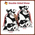 thumbnail image 2 of Xecao Seamless Pattern Cute Panda Print Burlap Gift Bags with Drawstring and Gift Tags, Gift Bags, Burlap Bags, Jute Bags for Party, Christmas, DIY Craft Bags-Medium, 2 of 9