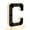 Letter-C, variant on Solar Lighted Outdoor House Number Light, Waterproof LED Illuminated Address Sign, Suitable For House Exteriors, 9Inch Personalized Modern Style House Number Sign