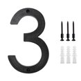 thumbnail image 2 of Dvruxg Modern Floating House Numbers for Outside, Large Black Shadow Home Number with Nails Kit & Template, Easy to Be Mounted for Exterior House Address, Garage Gate, Street, Farmhouse, 2 of 5