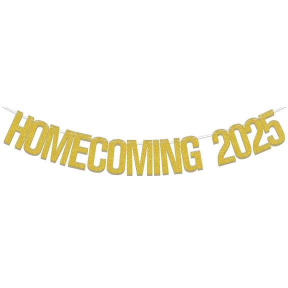 Gold Homecoming 2025 Banner, Funny Graduation Party Decorations, Housewarming Decorations We Missed You So Much Decor Party Supplies