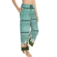 thumbnail image 3 of Kdxio Women's Comfy Stretch Wood GrainPrint Drawstring Pajama Pants-X-Large, 3 of 9
