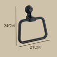 thumbnail image 4 of KAKOWELY Suction Cup Hooks Suction Cup Hooks Reusable Hook Towel Ring Holder for Shower Bathroom Livingroom Kitchen Hook No Scratch Waterproof Oilproof Kitchen Wall Hanger(Black), 4 of 5