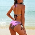 thumbnail image 2 of Chocolate And Strawberry Icecream Women's Bikini V Neck Swimsuit Set 2 Piece Over Size Bathing Suit Side Triangle Bathing Suit, 2 of 9