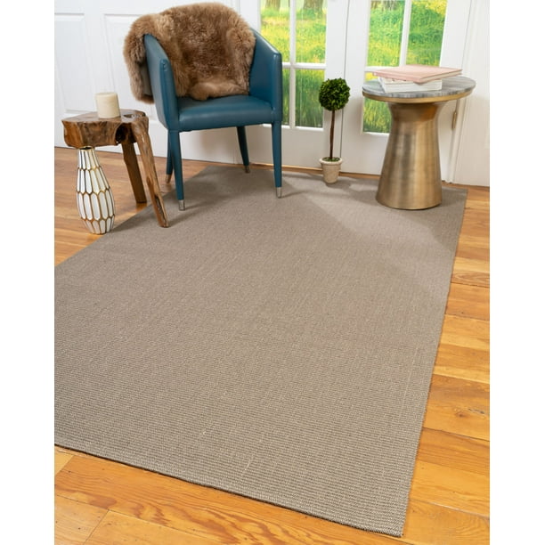 Natural Area Rugs 100 Natural Fiber Handmade Gabriella, Light Grey