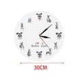 thumbnail image 3 of Reloj De Pared Con Forma De Gato, Silencioso, Colgante, Ideal Para Cocina, Oficina O Como Regalo De Inauguración. Decoración Para El Hogar. Diseño Redondo Analógico Con La Inscripción, 3 of 7