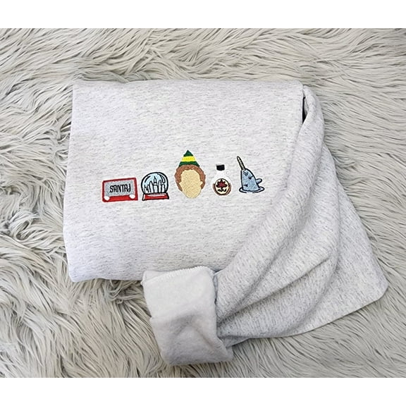 Embroidered Christmas Elf Sweatshirt