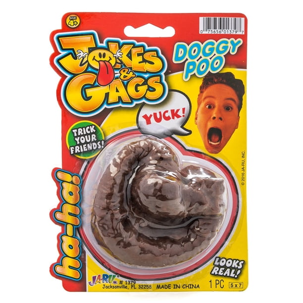 Juguete de caca falsa 2Chill (1 juguete) Artículos de broma para el baño del Día de los Inocentes y regalos de broma para niños. Caca de perro realista. Bromas divertidas en la oficina Cosas raras. Fa