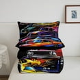 thumbnail image 5 of Erosebridal Race Car Bedding Queen Comforter Set, Speed Sports Down Comforter, Vehicle Room Decor, Ultra Soft 3pcs, 5 of 7