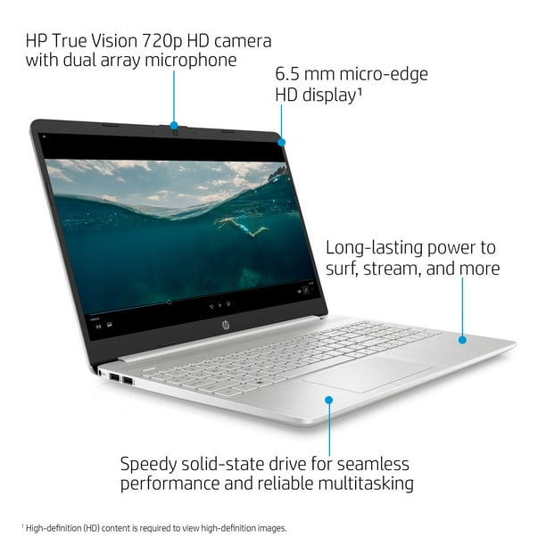 HP 15, Core i3, 8GB RAM, 256GB SSD Laptop - Walmart.com