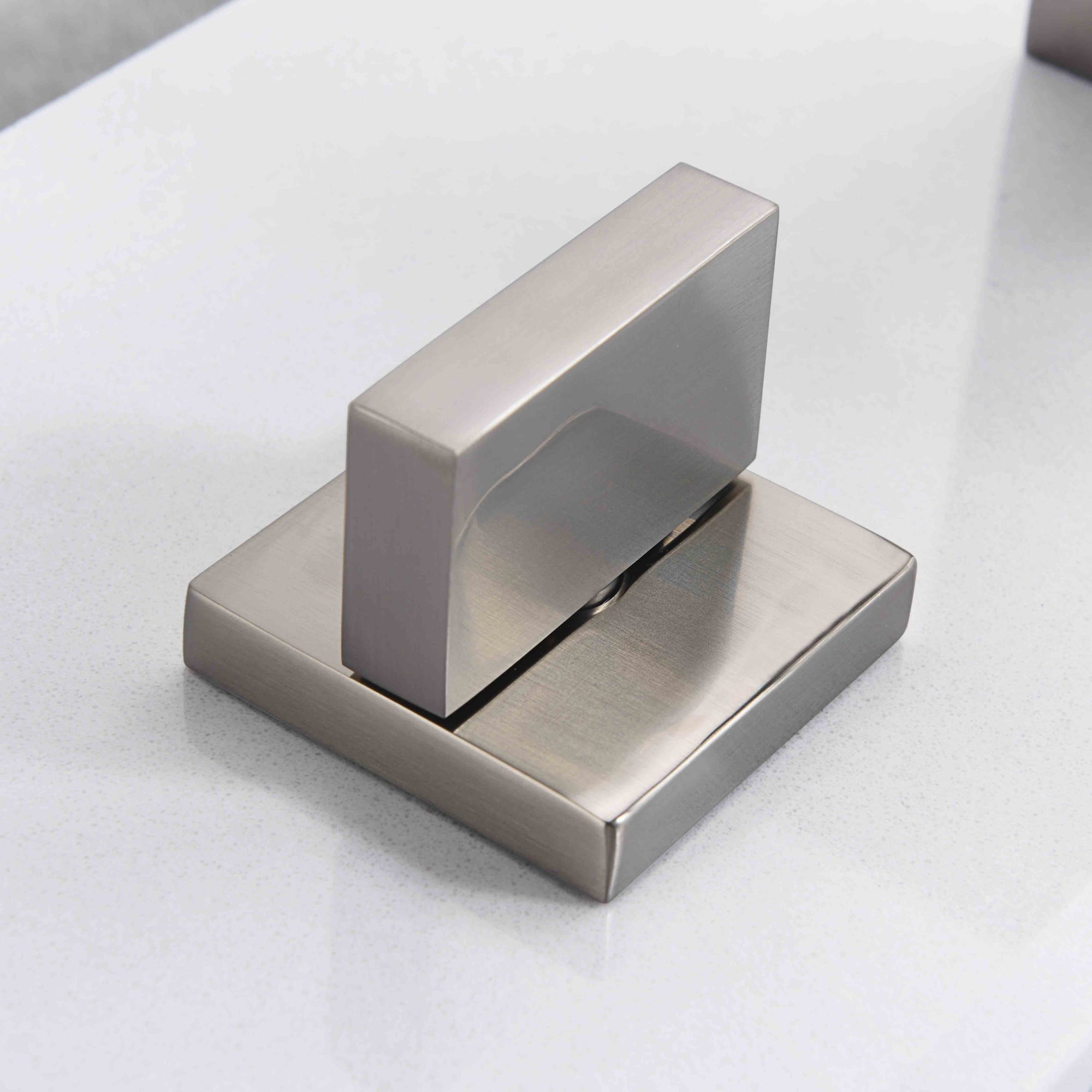 Waterfall Widespread Bathroom Faucet Brushed Nickel, 3 Hole 8 Inch Vanity Faucet