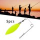 thumbnail image 3 of Señuelos de pesca 5x giratorias de 360 grados portátiles de agua dulce Hoja L Sharpla, 3 of 8