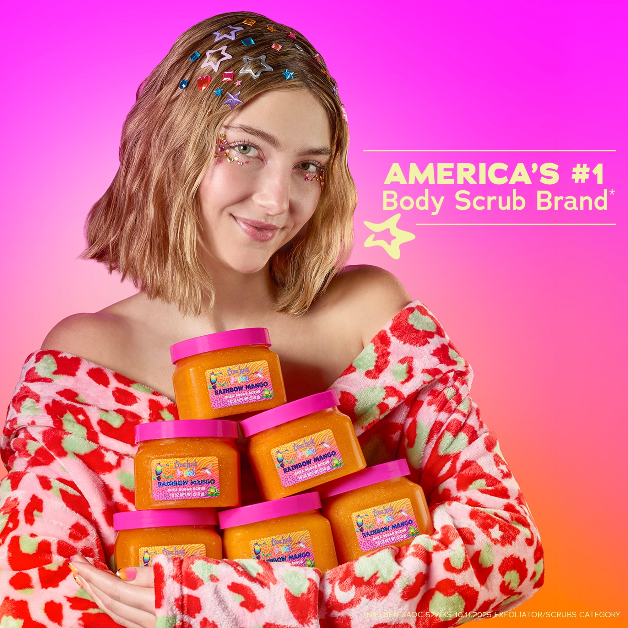 Lisa Frank x Tree Hut Rainbow Mango Shea Sugar Scrub – 18 oz