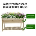 thumbnail image 3 of Yardmaster Raised Garden Bed 48.5x30x24.4in, Elevated Wood Planter Box with Legs & Storage Shelf, Wooden Elevated Vegetable Growing Bed for Flower/Herb/Backyard/Patio/Balcony, 3 of 9