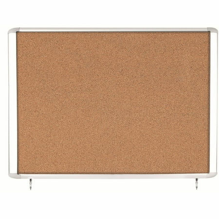 MasterVision Water-Resistant Enclosed Corkboard