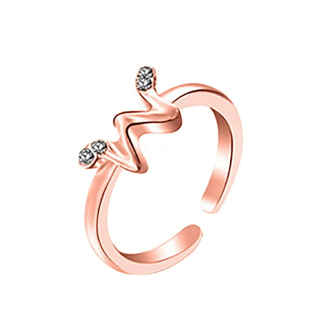 Daisyyozoid Wholesale Letter Ring 26 English Letter Art Design Combination Diamond Couple Gift
