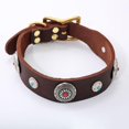 thumbnail image 1 of Collar para perro, collar para cachorro, de piel sintética, moderno, portátil, cómodo, collar para mascotas, collar de entrenamiento para perros para M, 1 of 8