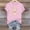 *Pink, variant on ClodeEU Women's Cute Rabbit Print Short Sleeve Crewneck T-Shirt ,Casual Summer Tee Black,Womens Plus XXXL