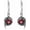 Garnet, variant on Dragon Earrings for Women 925 Sterling Silver Dragon with Heart Cut Birthstone Drop Earrings