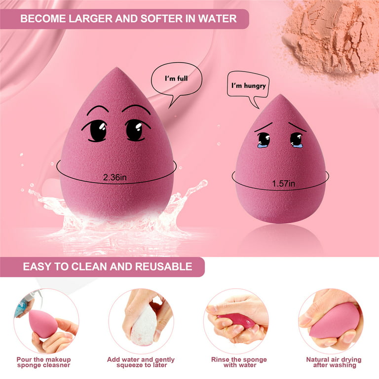 Beauty Blender Collection,Dry and Wet Use Makeup Sponge Set