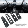 thumbnail image 2 of HUGFEGWE 4Pcs Window Lift Switch Panel Cover Carbon Fiber Door Window Lift Panel Cover Sturdy Strong Protection for Accord (High Configuration) CJB91-76933, 2 of 7