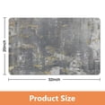 thumbnail image 4 of Safe & Elegant 20x32 inch Modern Abstract Gray Runner Rug - Washable, Soft, Non-Slip Low Pile Bathroom Carpet for Laundry Room, Kitchen, Entryway, Hallway, Doorway, Bedroom, 4 of 5