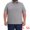 Gray, variant on DARING DIVA Men's Big Tall Contrast Trim Short Sleeve Work Office Golf Shirts XL Blue