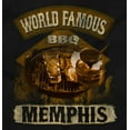 thumbnail image 2 of Tennessee TN World Famous BBQ Foodie Plus Size Crewneck Graphic Tee Shirt Brisco Brands 2X, 2 of 4