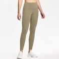 thumbnail image 6 of 3 Pack High Waisted Leggings for Women with Pockets Soft Active Tummy Control Pants for Yoga Running & Daily Wear Brown XL, 6 of 7