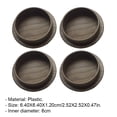 thumbnail image 4 of 4pcs Furniture Feet Cover Table Chair Leg Cover Hardwood Floor Protector Thickness Furniture Feet Protector Pads for Chair Sofa Bench 4. 4cm, 4 of 6