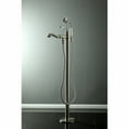thumbnail image 2 of Kingston Brass KS7018RL Royale Freestanding Tub Faucet with Hand Shower, Brushed Nickel, 2 of 8