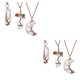 thumbnail image 3 of Sonducket 3 Pieces Moon Necklace Adjustable Dainty Gemstones Pendant Accessories Tree Wire Ring Women of Jewelry Life Wrap for Daily Wear Type1 NO1 Sonducket CBP220161, 3 of 6